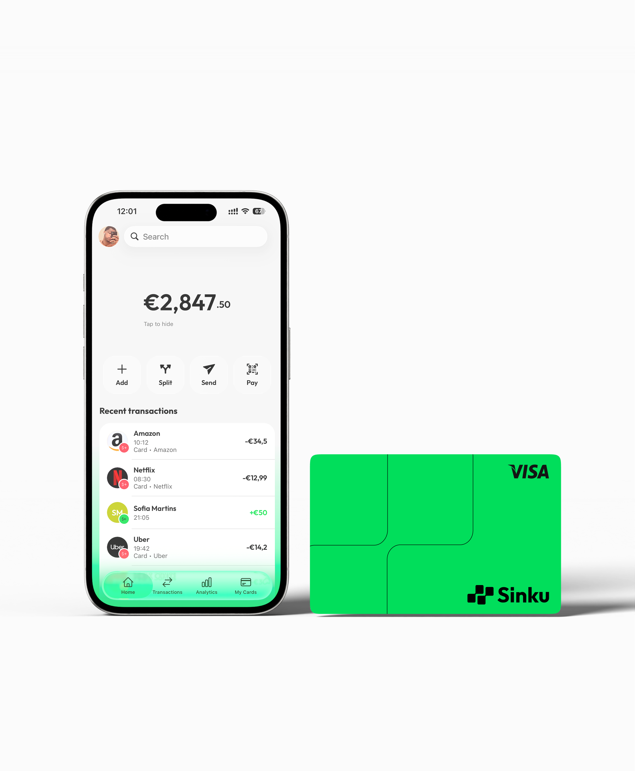 Sinku card with phone